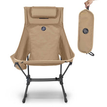 Load image into Gallery viewer, High Back Ultralight Folding Camping Chairs With Storage Pouches