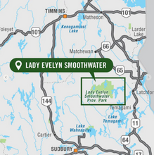 Load image into Gallery viewer, Lady Evelyn Smoothwater Provincial Park Map Ontario