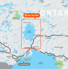 Load image into Gallery viewer, Lake Nipigon Ontario - Destination Map