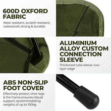 Load image into Gallery viewer, Low Back Ultralight Folding Camping Chairs With Storage Pouch
