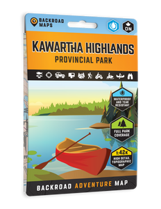 Kawartha Highlands Provincial Park Ontario - Park Map