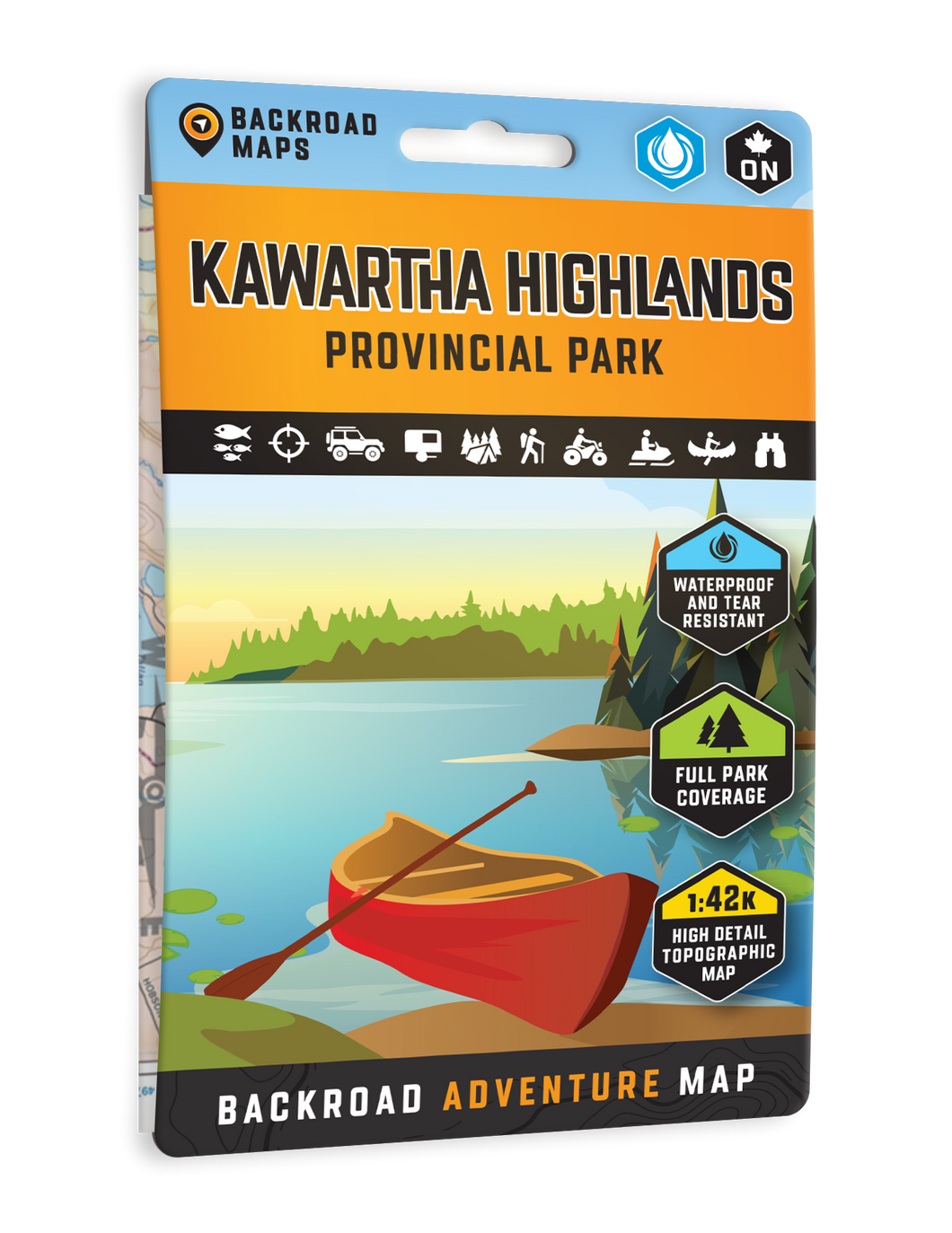 Kawartha Highlands Provincial Park Ontario - Park Map