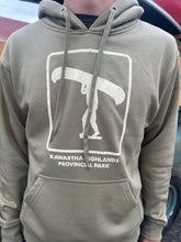 Load image into Gallery viewer, Portage Icon Hoodie Olive Green - Kawartha Highlands Provincial Park
