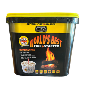 Qwick Wick Fire Starters [BUCKET OF 40]
