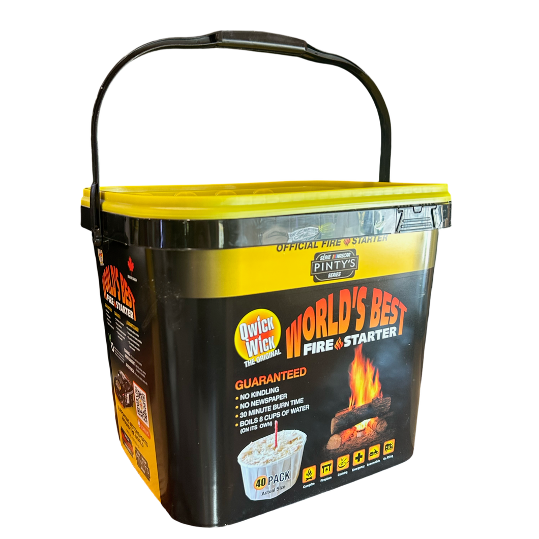 Qwick Wick Fire Starters [BUCKET OF 40]