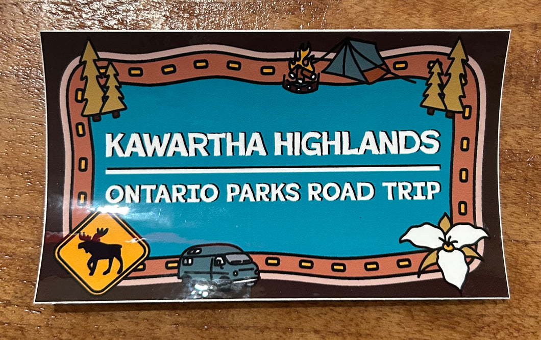 Ontario Parks Road Trip Bumper Sticker