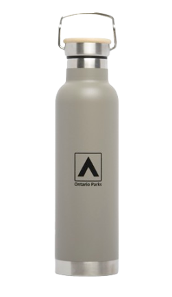 Metal Tent Icon Water Bottle