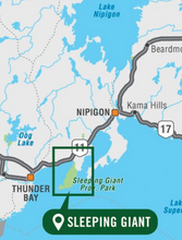 Load image into Gallery viewer, Sleeping Giant Provincial Park Ontario - Park Map
