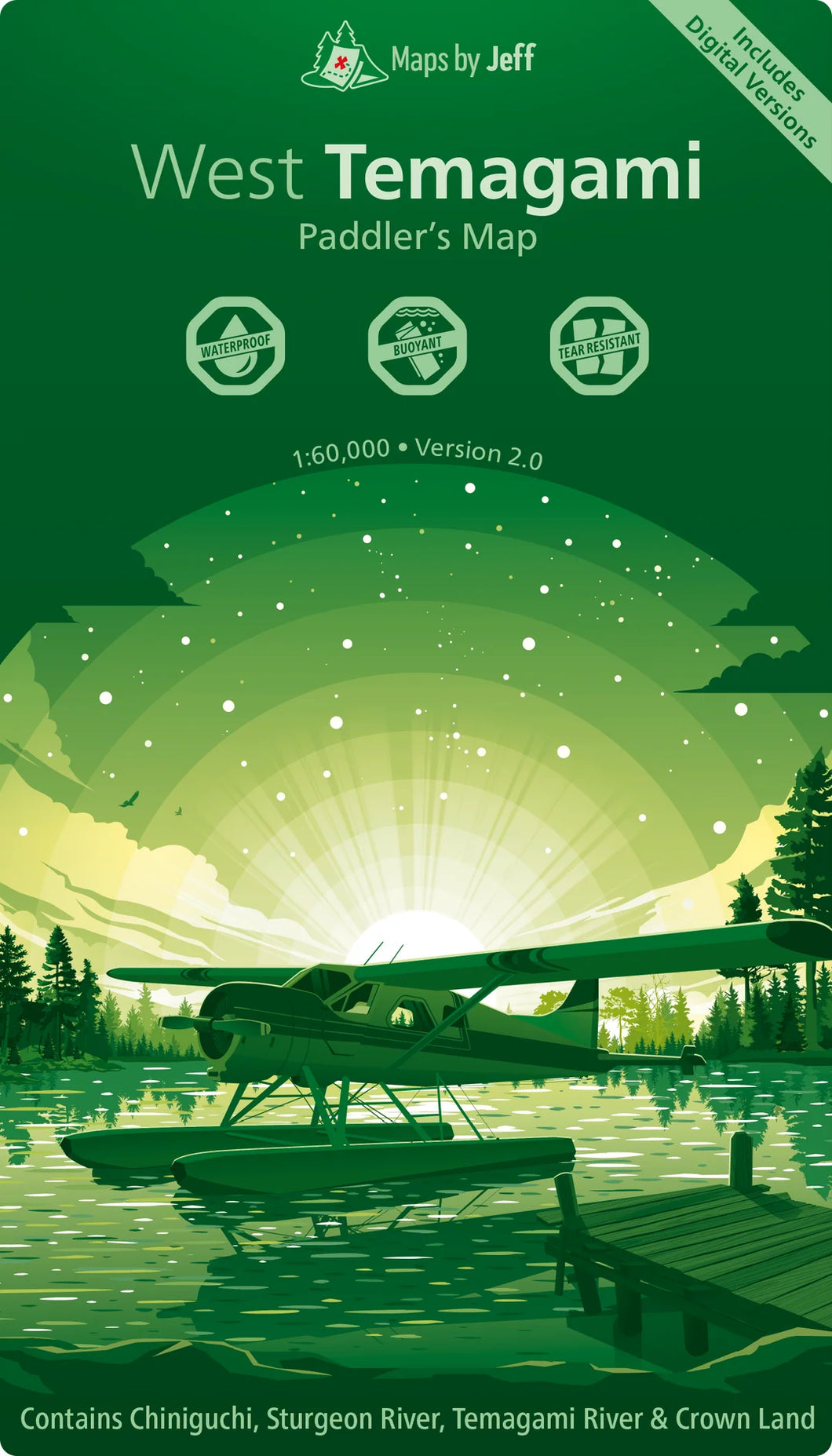 West Temagami Paddling Map