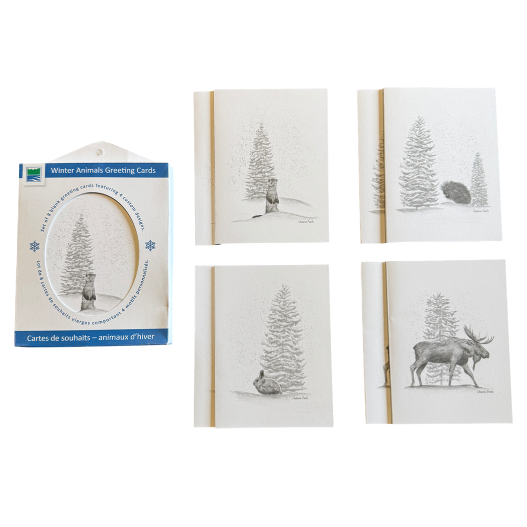 Greeting cards - Winter animals