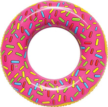 Load image into Gallery viewer, Strawberry Donut Single Person Pool Float
