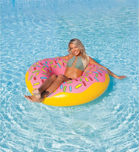 Load image into Gallery viewer, Strawberry Donut Single Person Pool Float
